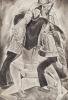 Самохвалов А.Н. Водолаза одевают. Иллюстрация к книге А.Н.Самохвалова «Три случая под водой».1927 